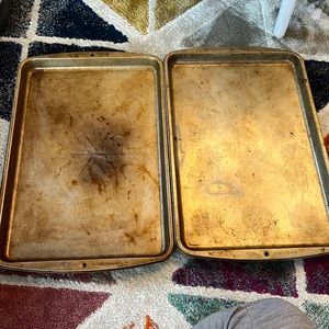Two cookie/baking sheets